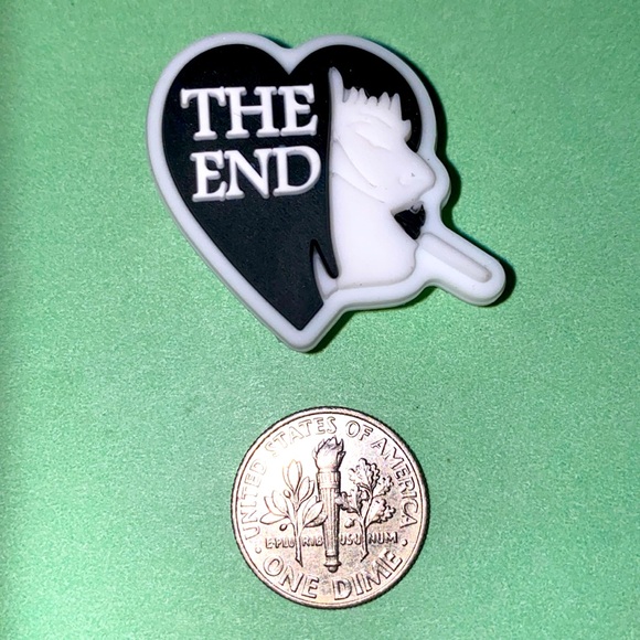 Accessories - (10 for $15) Heart w/ 1/2 Saying THE END & a Women's Profile Crocs Shoe Charms